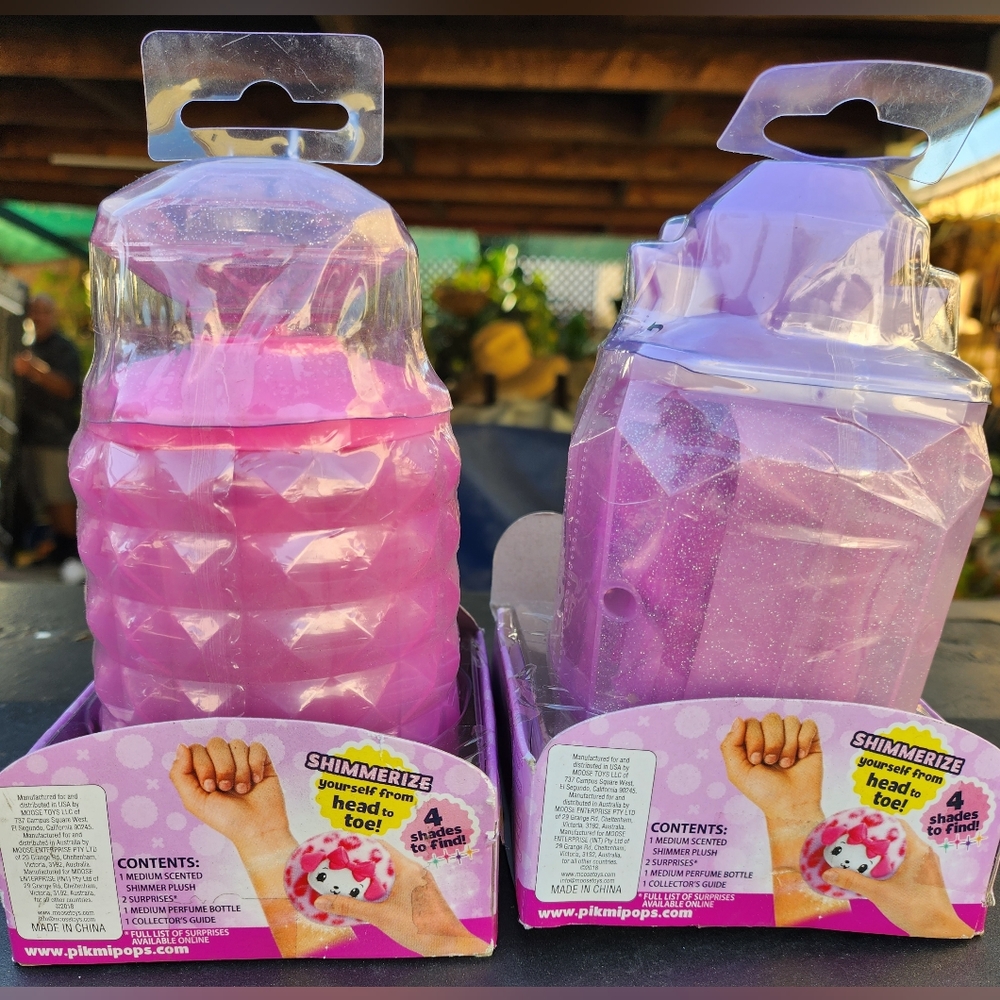 A Bundle of 2 Pikmi Pops scented shimmer puff plush toy- New! COLORS MAY VARY - Picture 2 of 4